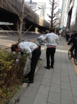 Carried out cleanup activities once a month in Shibuya’s Nampeidai-cho neighborhood