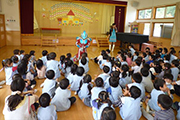 Visit to a nursery school in Kesennuma city, Miyagi prefecture