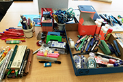 Collecting and donating stationaries